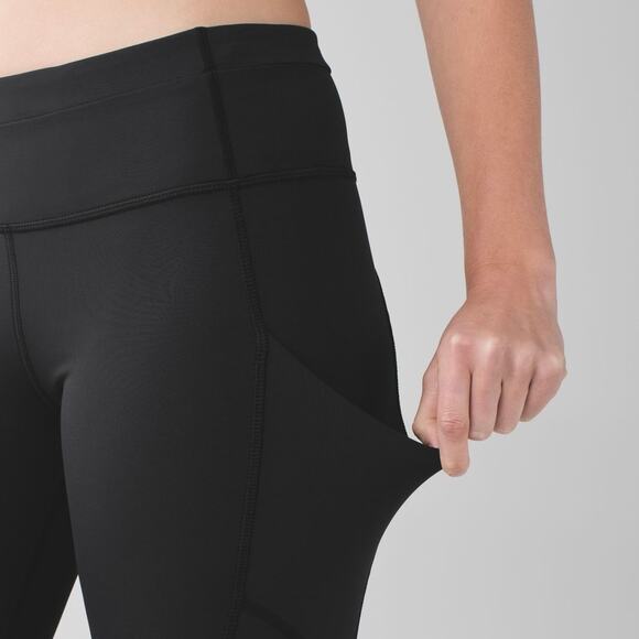 LULULEMON Speed Tight High Rise Mesh Leggings Black 4 - Picture 2 of 12